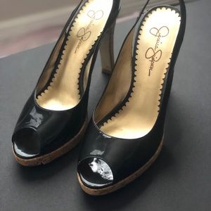 Jessica Simpson Peep toe sling backs